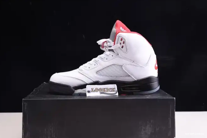 Tongue DA1911-102 Silver 5 (2020) Jordan Air Red Retro Fire 0615